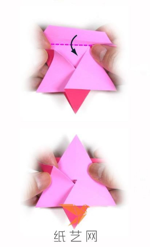 Tutorial on making handmade origami six-pointed stars for Childrens Day