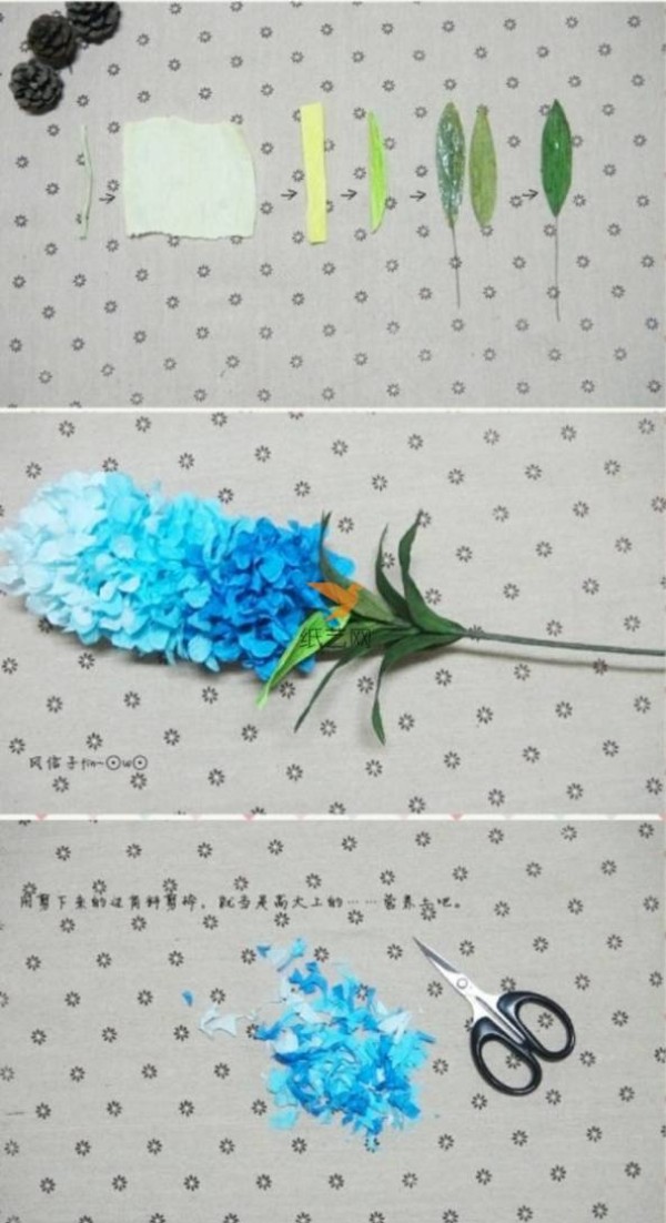 Paper Art Blue Hyacinth Making Tutorial Paper Art Tutorial