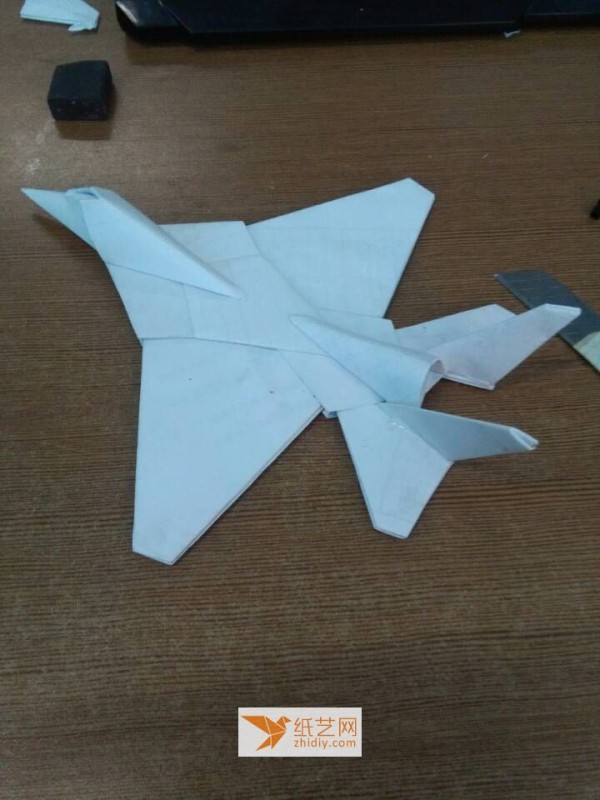 Parent-child handmade origami airplane model tutorial