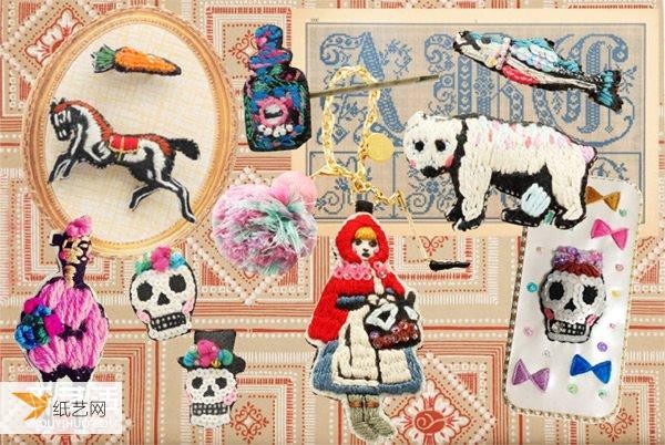 Fairy tale-like embroidery craftsmanship creates unique and cute mobile phone cases