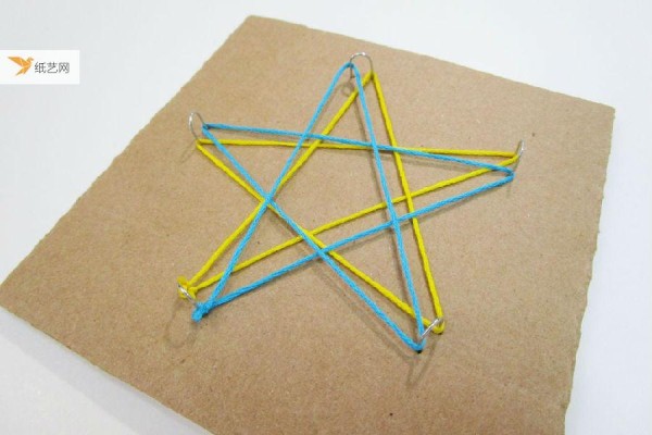 Super simple, yarn winding five-pointed star tutorial! An introductory tutorial on silk painting and wire winding painting!