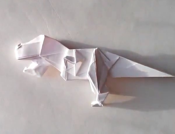 Jurassic World Origami Tyrannosaurus Origami Video Tutorial