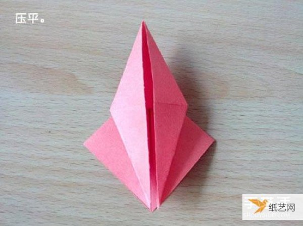 Illustrated steps on how to fold a wretched crane using origami