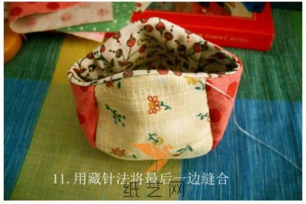 Christmas handmade fabric gold bag making tutorial