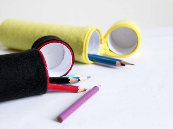 Tutorial on turning toilet paper tubes into treasure and making non-woven pencil bags