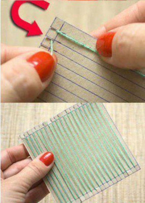 Natural and fresh coaster weaving. Easy DIY cute and lively coaster weaving tutorial at home. Illustrations