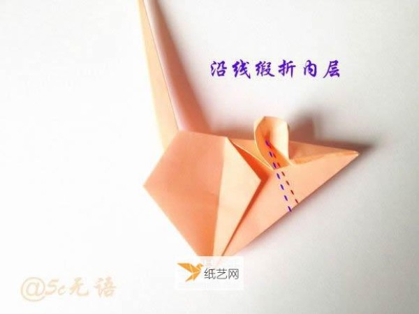 Very realistic three-dimensional paper mouse making illustrated tutorial