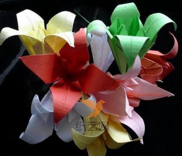 Tutorial on making handmade origami perfume lilies