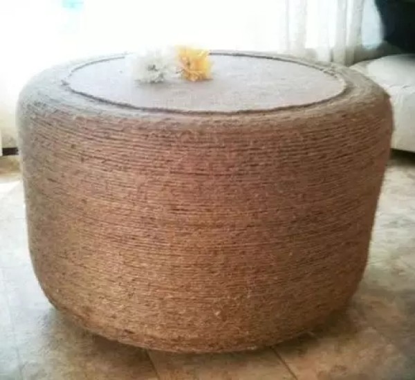 Turning waste into treasure! Replaced tires can also be repurposed! Tires turn into furniture decoration!