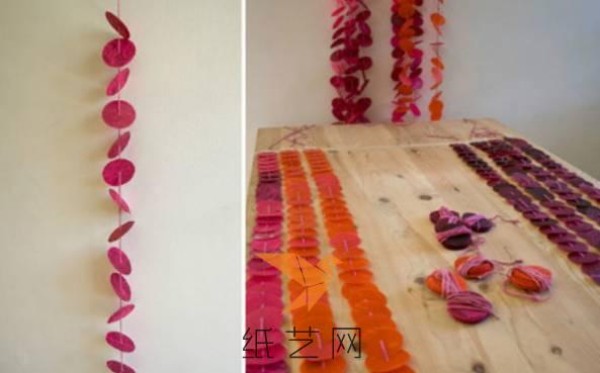 Paper art dessert background hanging decoration DIY production tutorial paper art tutorial