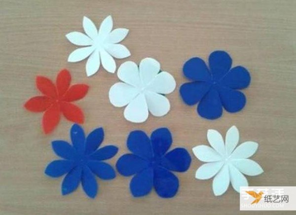 Simple and fun paper-cut spring flower handmade tutorial for children to make