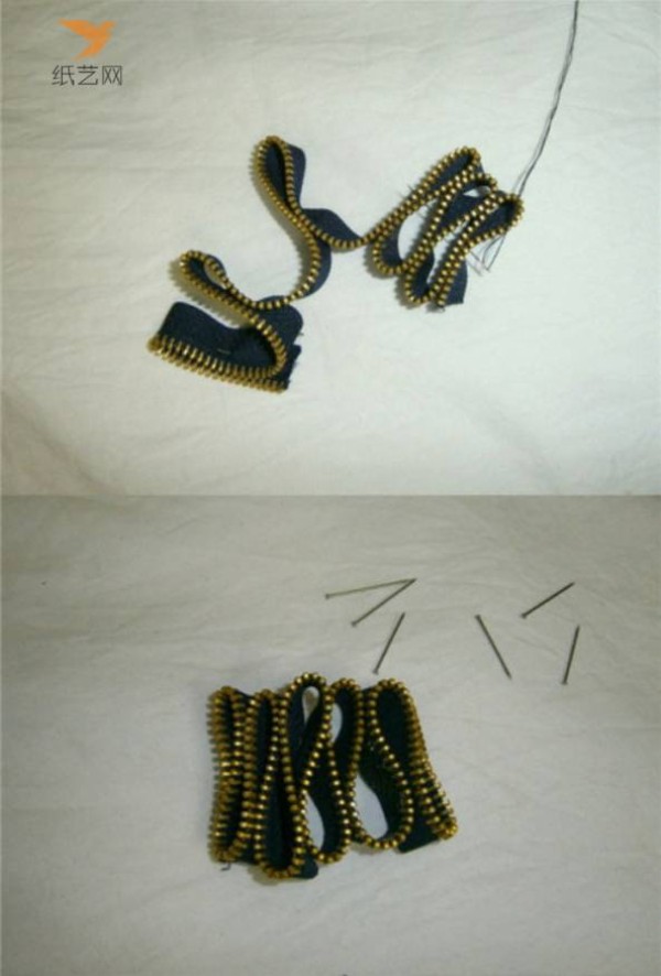 Tutorial on turning waste into treasure and a chic necklace made from a zipper