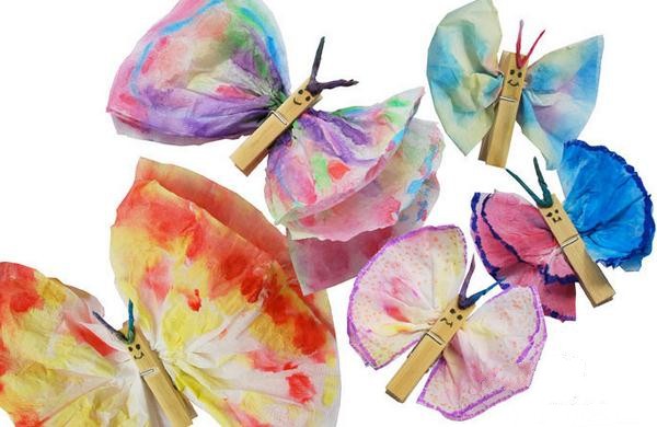 Three-minute tutorial on making small handmade butterflies for children