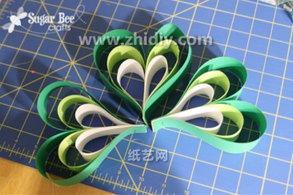 Simple four-leaf clover decoration handmade illustrated tutorial