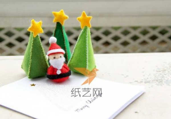 Super cute non-woven Santa Claus making tutorial