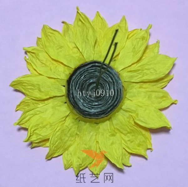 Paper Craft Sunflower Tutorial