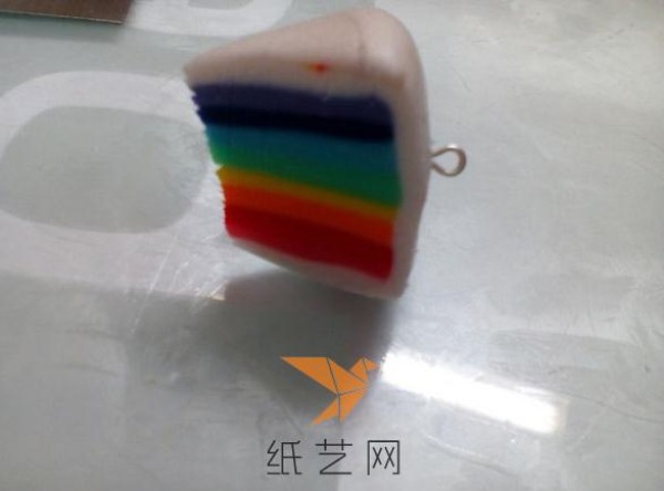 Delicious Super Light Clay Rainbow Cake Keychain Making Tutorial