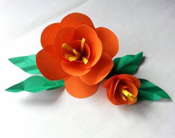 Childrens handmade paper flower Teachers Day gift making tutorial