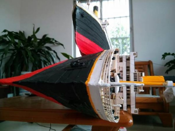 Homemade Titanic Paper Model