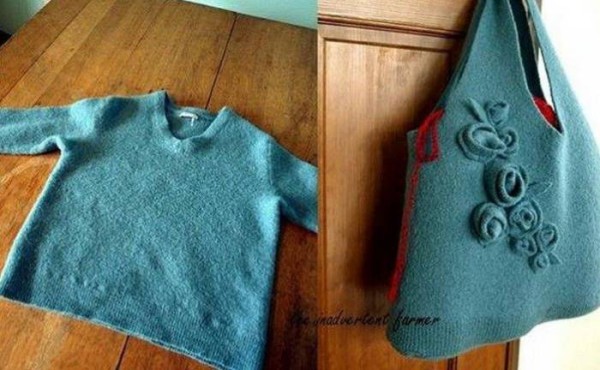 Tutorial on turning waste sweaters into treasures and transforming them into handbags