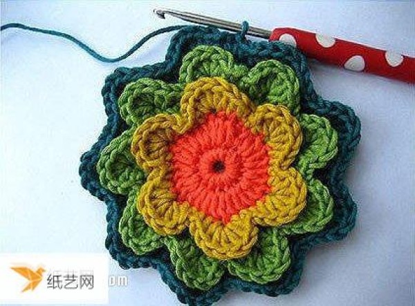 How to make crochet flowers step by step tutorial