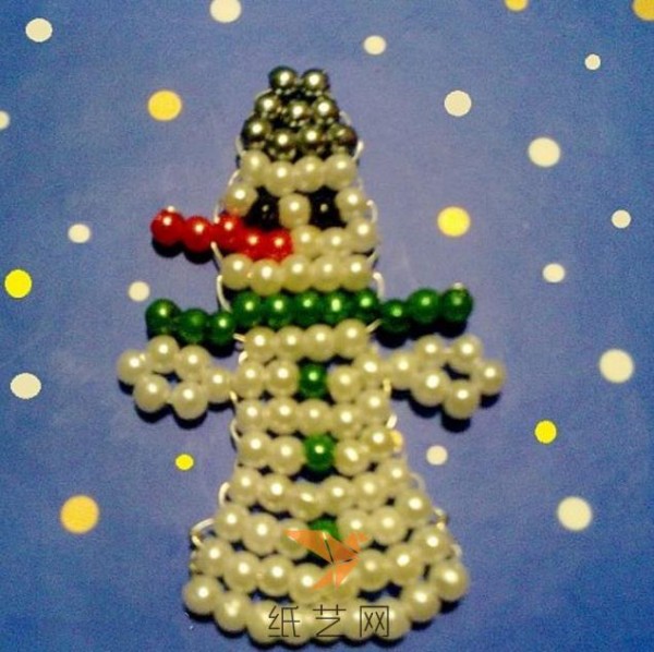 Christmas Handmade Beaded Snowman Christmas Gift Making Tutorial