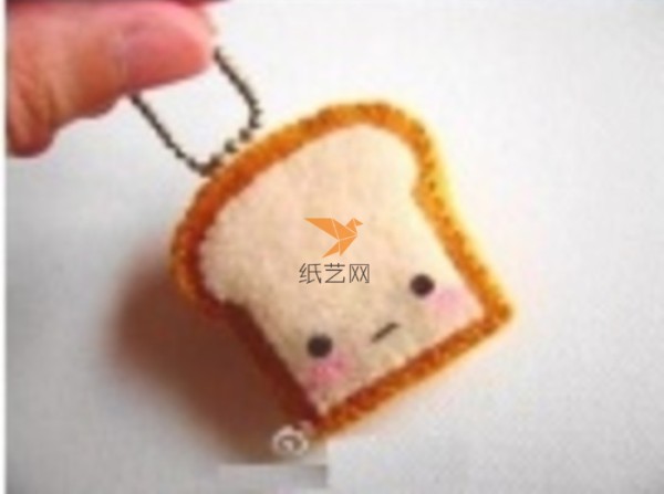 Non-woven toast bread ornament non-woven tutorial