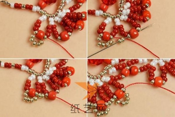 Festive New Year Beaded Necklace Making Tutorial