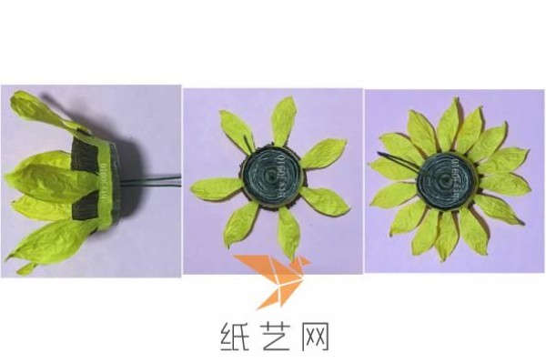 Paper Craft Sunflower Tutorial