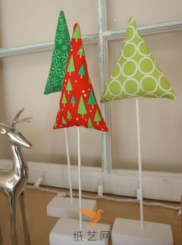 Super simple fabric Christmas tree decoration making tutorial