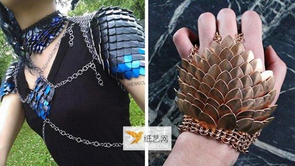 Turn the ideas in your head into physical products: a piece of armor jewelry covered with scales