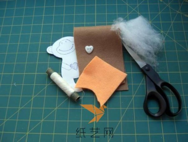 Tutorial on how to make a cute little monkey doll for Valentine’s Day gift