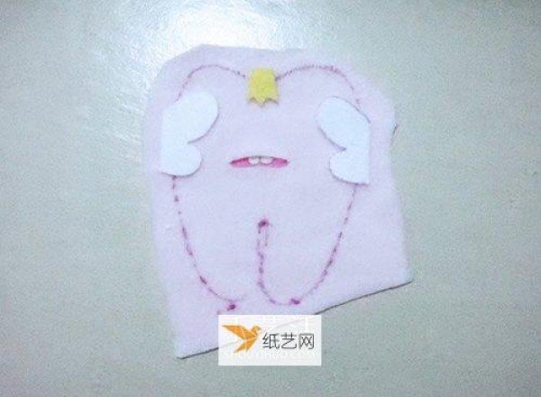 Steps to make a super cute tooth baby puppet