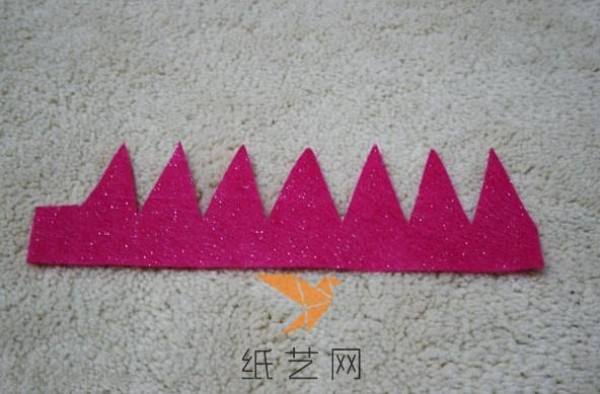 Cute non-woven small crown hairpin Childrens Day gift making tutorial