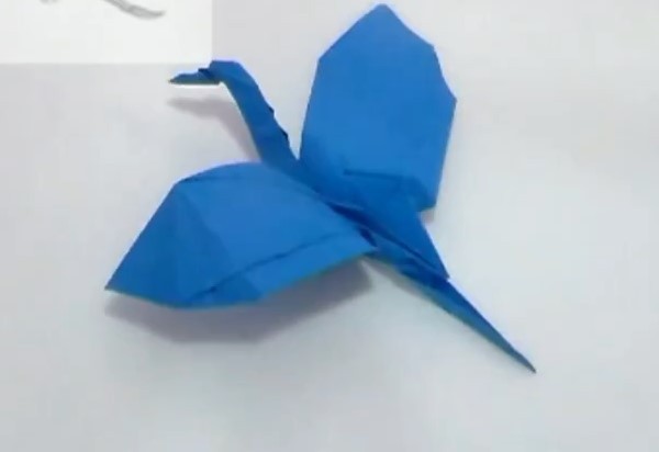 How to make origami flying crane