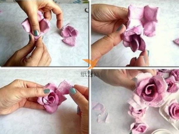 Turn waste into treasure: beautiful flowers made from old egg cartons