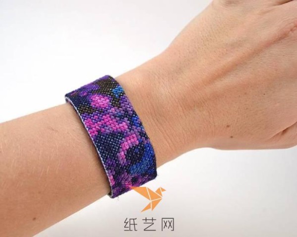 Beautiful starry sky cross stitch bracelet making tutorial