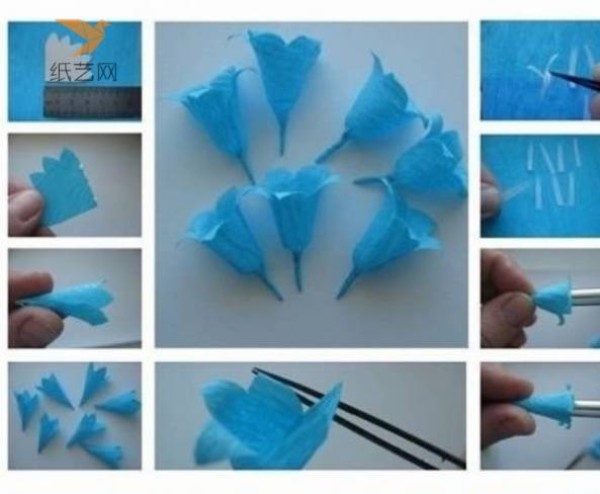 Paper Craft Tutorial Blue Hyacinth Paper Craft Making Tutorial