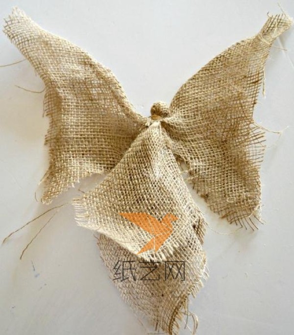 Tutorial on Christmas decoration little angel made of linen