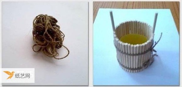 Use chewing gum bottle waste to hand-make a personalized bucket model