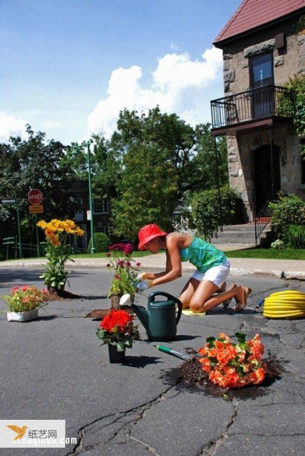 Potholes on the road have endless uses for environmental protection. The appeal is very interesting.