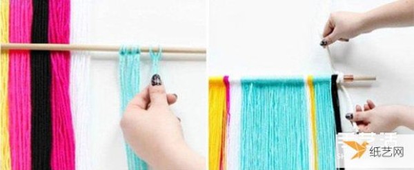 Very simple and easy-to-learn handmade colorful flag hangings for home use