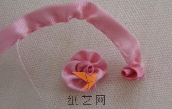 Ribbon embroidery plum blossom embroidery tutorial fabric art tutorial