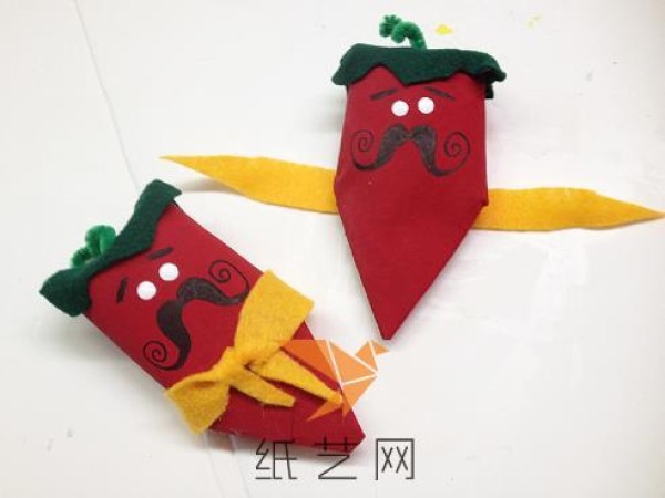 Tutorial on how to make handmade radish for Childrens Day