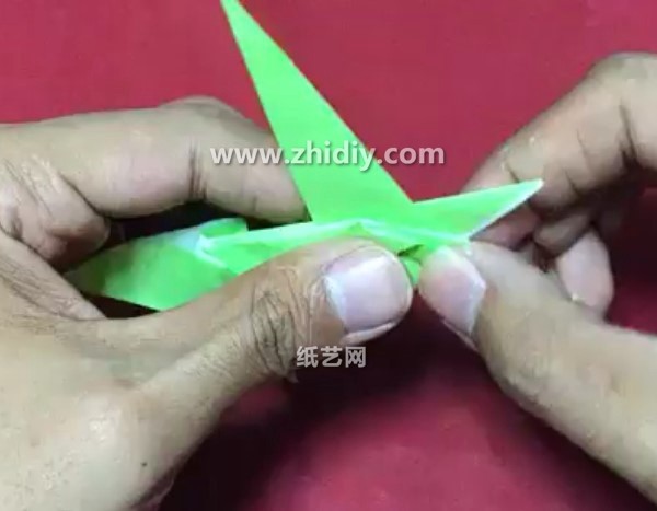 Origami video tutorial for simple origami parrot