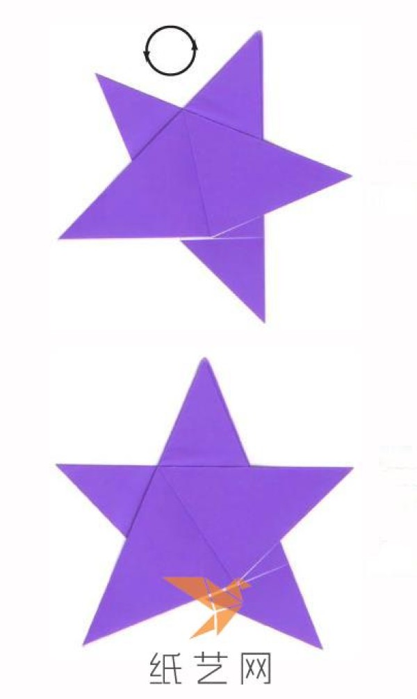 Childrens Day handmade origami five-pointed star making tutorial