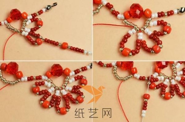 Festive New Year Beaded Necklace Making Tutorial