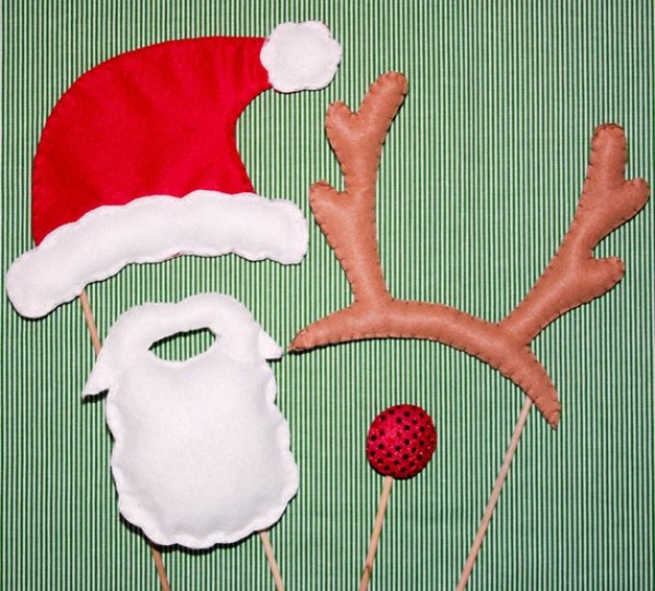 Tutorial on making Christmas non-woven handheld small decorations (Santa Claus, reindeer)