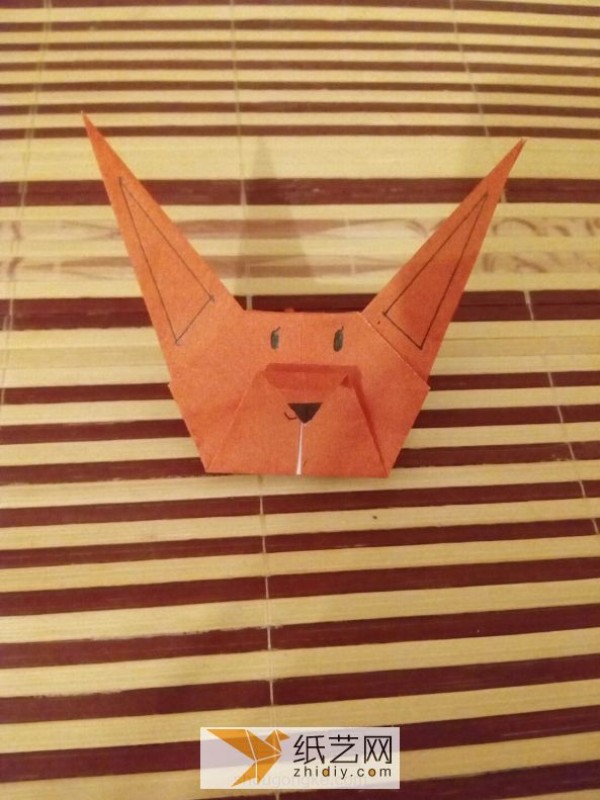 Simple and cute children’s handmade origami fox making tutorial