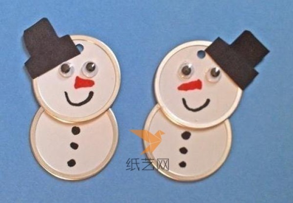 Cute little snowman Christmas gift wrapping decoration making tutorial